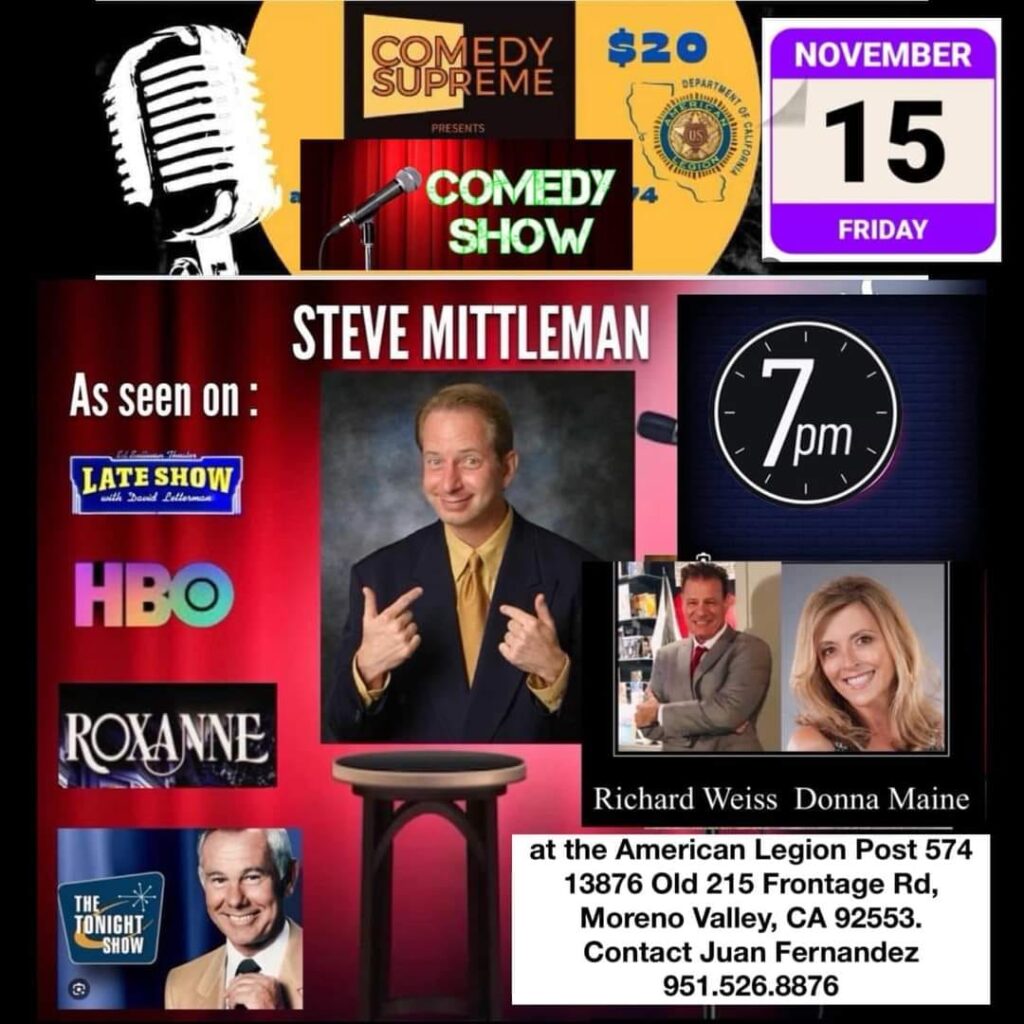 Nov 15 Comedy Show